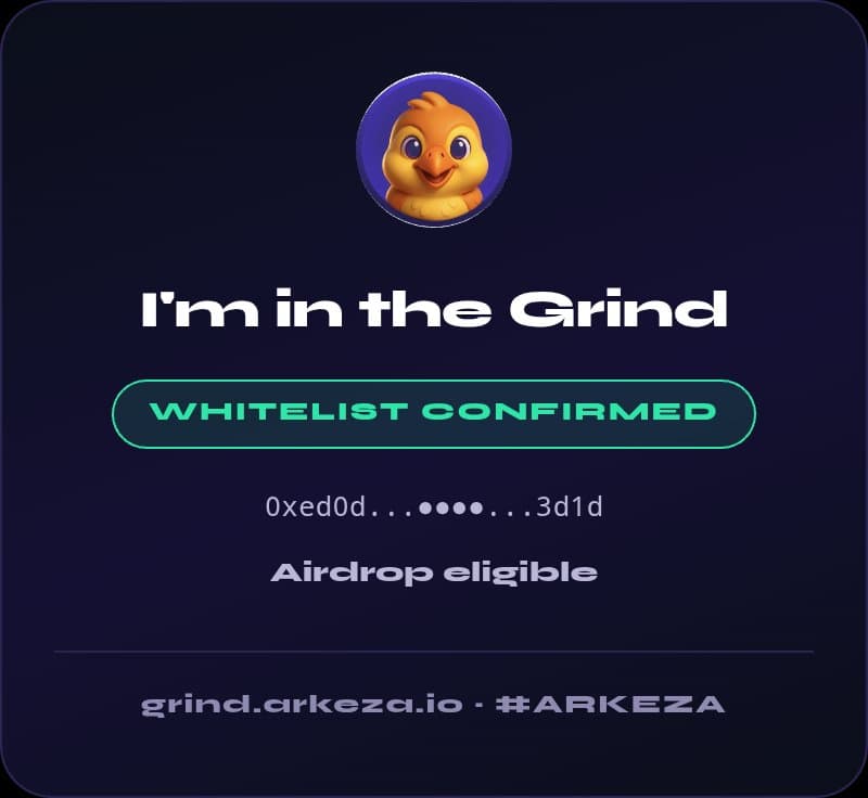 @Arkeza_hub
Task completed.
Daily check-in
Earn points. Link your wallet. Convert points to $ARKEZA tokens.
I just joined Arkeza.
Here is my referral code (1DLfnX4p) if you want to join the movement with me.
Download the app from arkeza.io/download