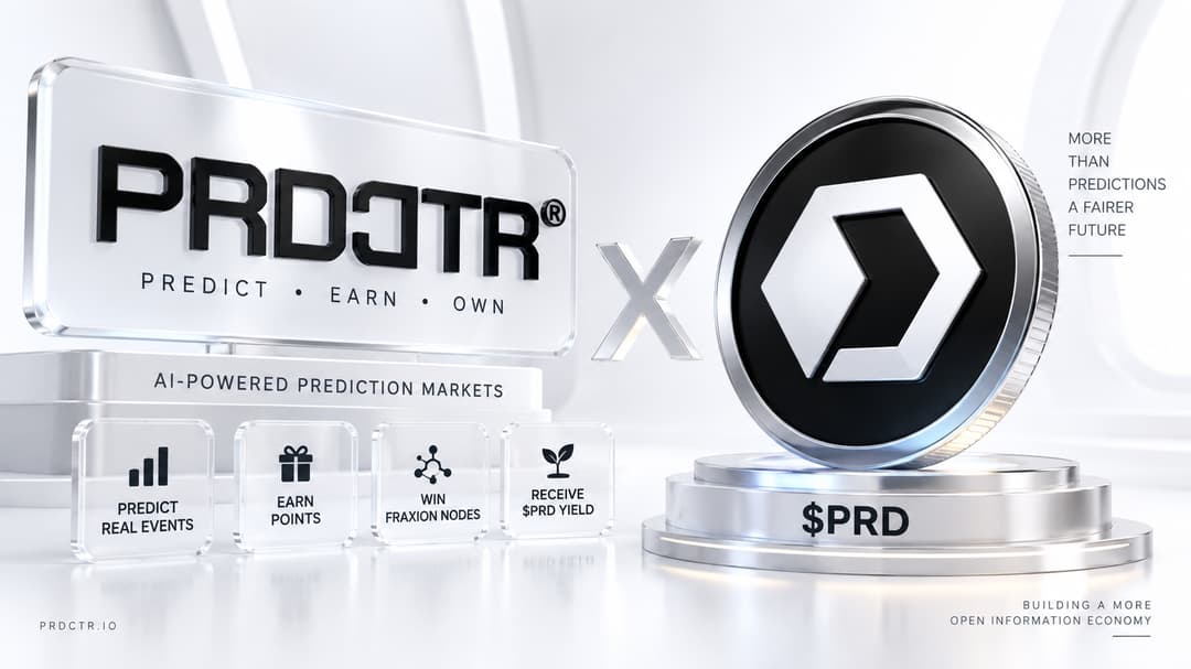 🚨 Just found PRDCTR and started farming! 👀
🎯 Farm Predictor Points with simple tasks: 
Click 📎 https://hub.prdctr.io/loyalty?referral_code=T6ZFULL3
1️⃣ Connect wallet
2️⃣ Complete available quests
3️⃣ Check in/farm daily
4️⃣ Watch for new Limited-Time Quests
⚡ Use the multiplier to boost your points.
🔥 No need to invest to start — just farm consistently and see where the rewards go. (2 of 2)