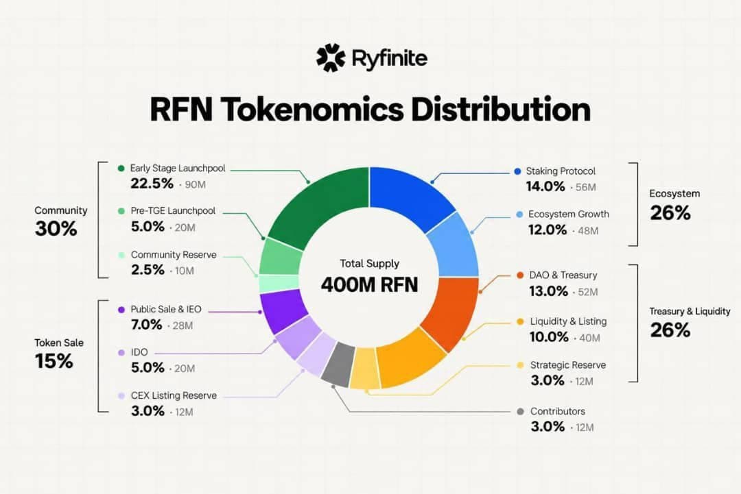 ๐จ RFN TOKENOMICS IS LIVE! ๐
โก Total Supply: 400M RFN
time to turn them into RFN tokens @ryfinite
๐ฅ Burn your Gems โ Earn $RFN
๐ Rewards powered by Ryfinite
Your Gems were just the beginning.
The next step is RFN. ๐
๐ Get https://ryfinite.com/?ref=3v6sgy4d