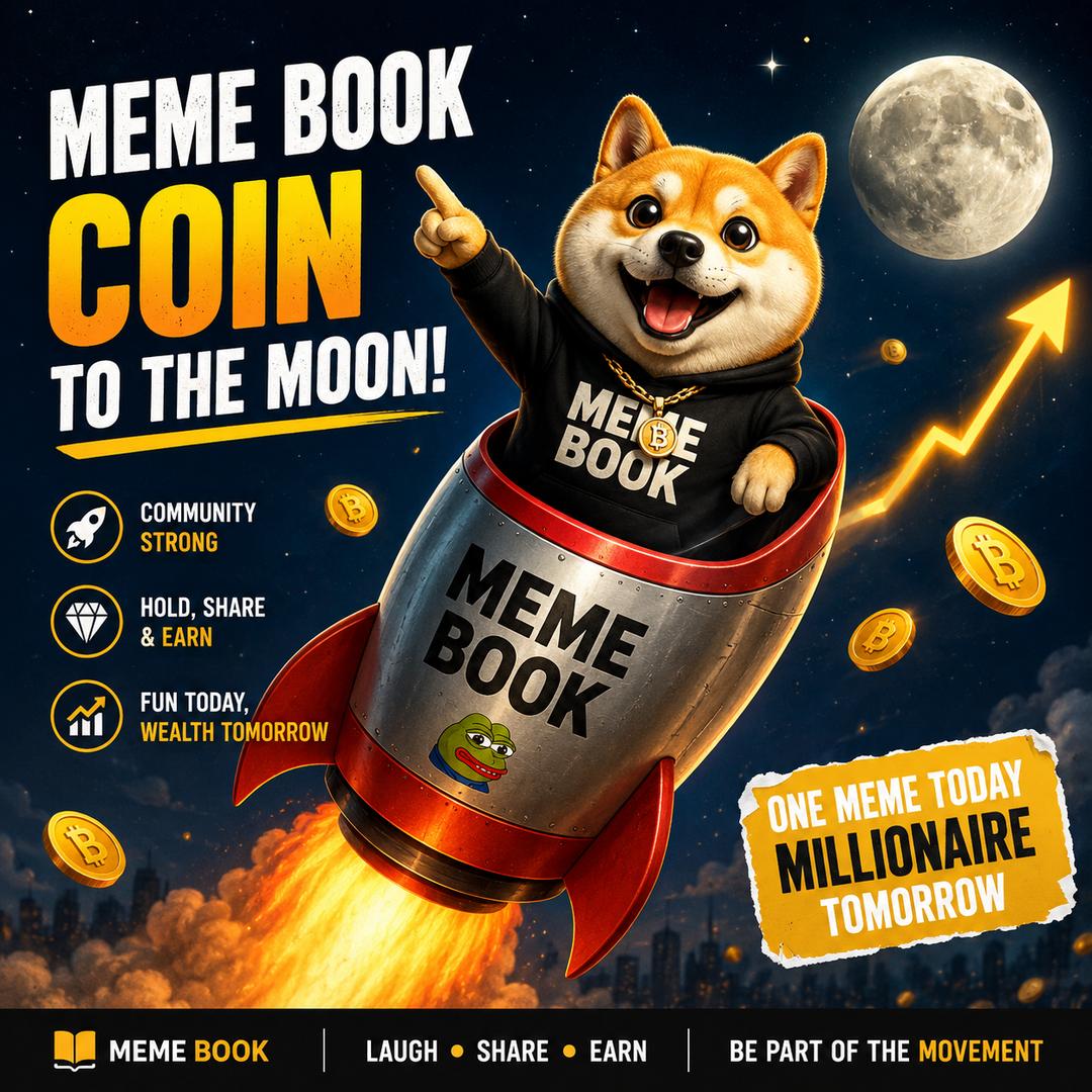๐๐ถ Meme Book to the Moon! ๐๐ฅ
Like โค๏ธ, share ๐, and join the movement! ๐ฐ๐
#MemeBook #Crypto #ToTheMoon #MemeCoin ๐ฅ