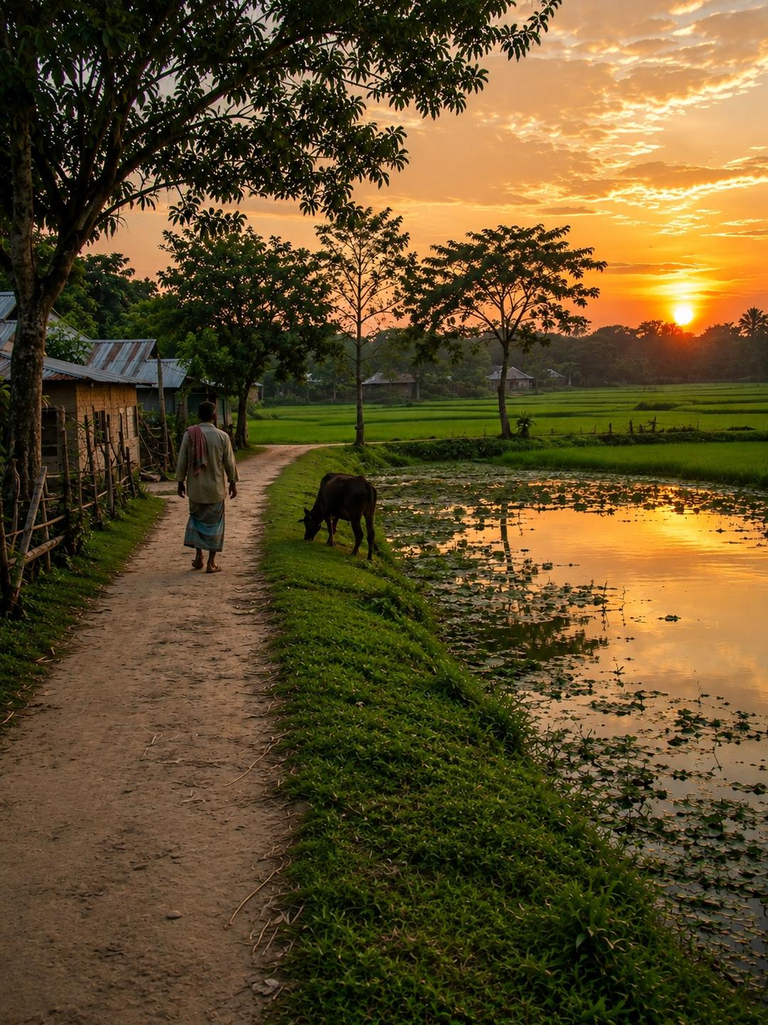 โOn the Village Path, Peace of Mind ๐โ
โFar away from the noise of the city,
the silence of the village feels like a different kind of love.
The beauty of nature, the smell of the earth, and the pull of simple life.
Please Like and Comment your Feelings
make me want to return to the village again and again.โ ๐พ๐ฟ