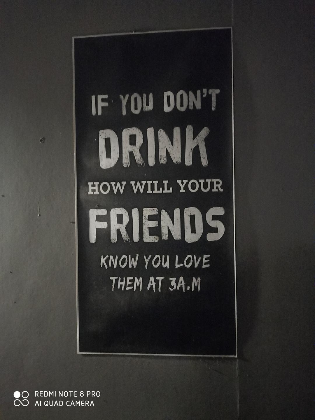 "Proof of pure, unfiltered affection happens only after midnight. 🍻❤️ Tag that friend you’ve called at 3 AM to deliver a full emotional speech."