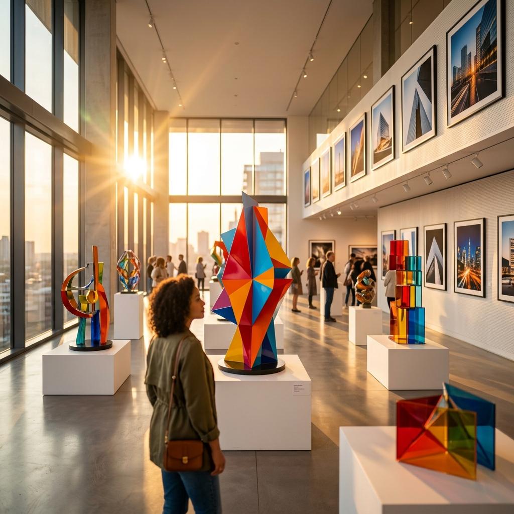 Walking through this gallery felt like stepping into a warm dream. Bold sculptures caught the golden light while soft bokeh turned every corner into pure magic. Sometimes art just finds you when you need it most.
#viral #memebook #love #solana