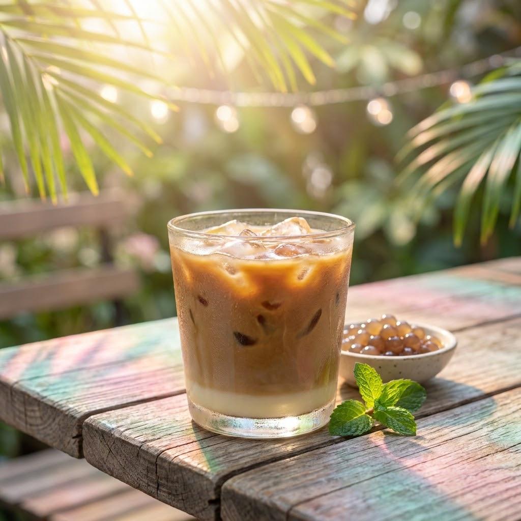 Sunlit through the window, a Vietnamese iced coffee glistens on a weathered wooden table, its rich layers bathed in soft pastel light and dreamy bokeh, inviting you to pause and savor the moment.
#memebook #social #life #photography