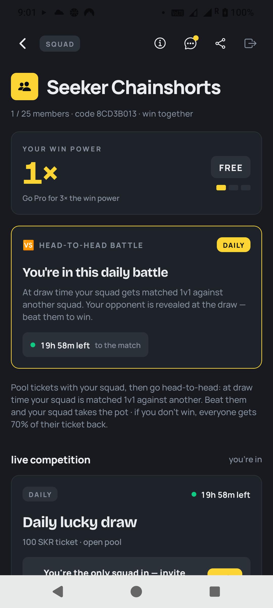 #Join my Chainshorts squad "Seeker Chainshorts" — code 8CD3B013. We pool tickets and split the SKR jackpot when we win a lucky draw. Tap to join: https://chainshorts.live/squad/8CD3B013#