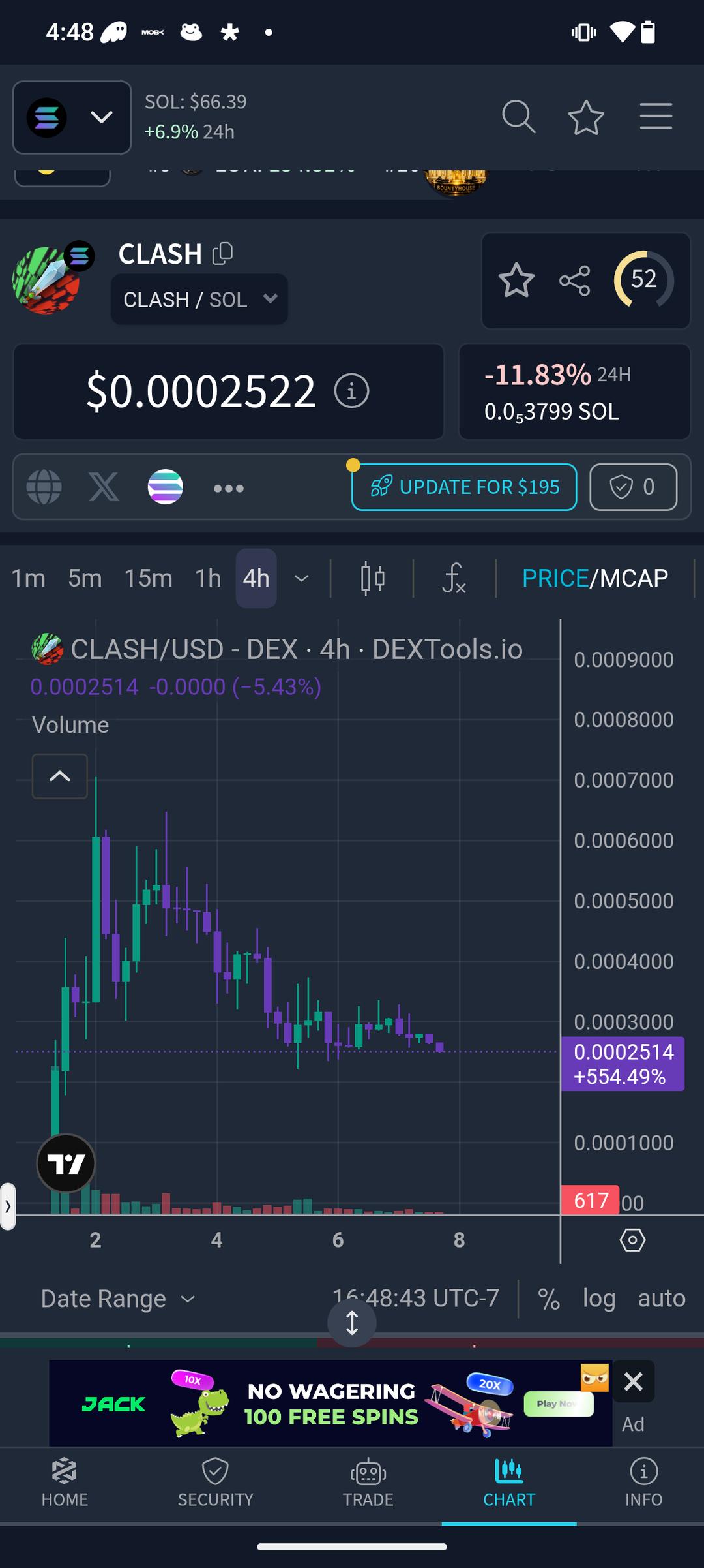 PERPS ON SOLANA! $clash
9mM1Mc4Ta9UJJ32v5qsHef91PiXi7EWyiSsqF5WXpump.