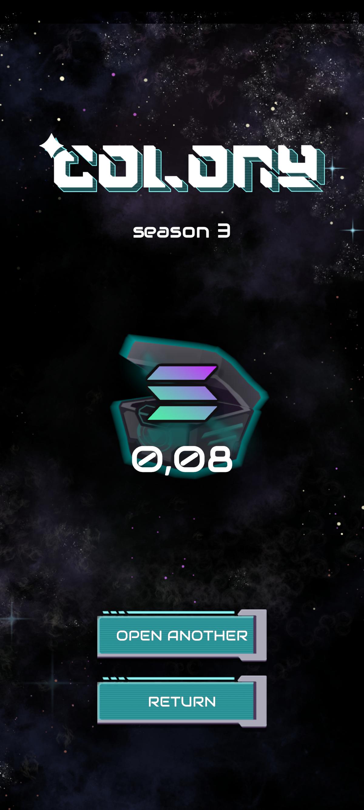Colony Solana Seeker Game.