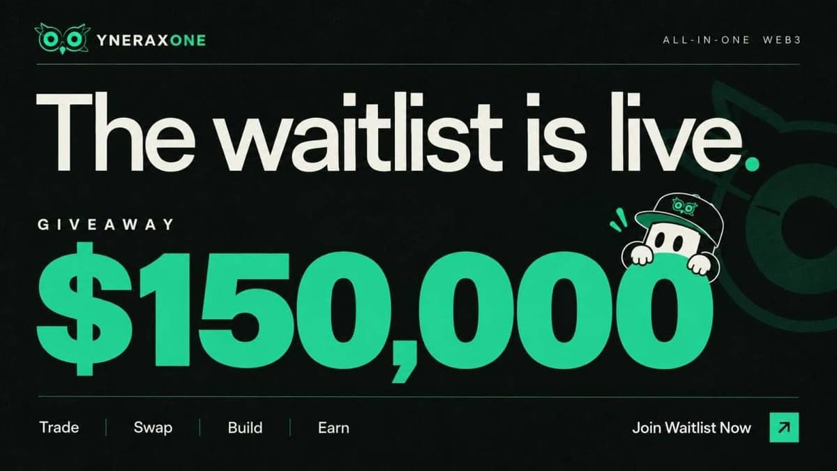 🧩YneraxOne Airdrop
🎁 Reward Pools $150,000 USDT & 4,000,000 $YNX
Backed By YZILabs
➖ Register
https://www.ynerax.one/?ref=Y6FT3Z
➖ Connect Twitter
➖ Submit Easy Task
➖ Submit EVM Address
➖ Done