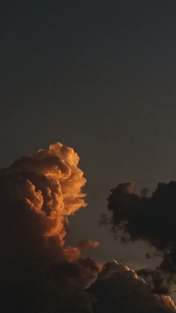 beautiful clouds in the evening