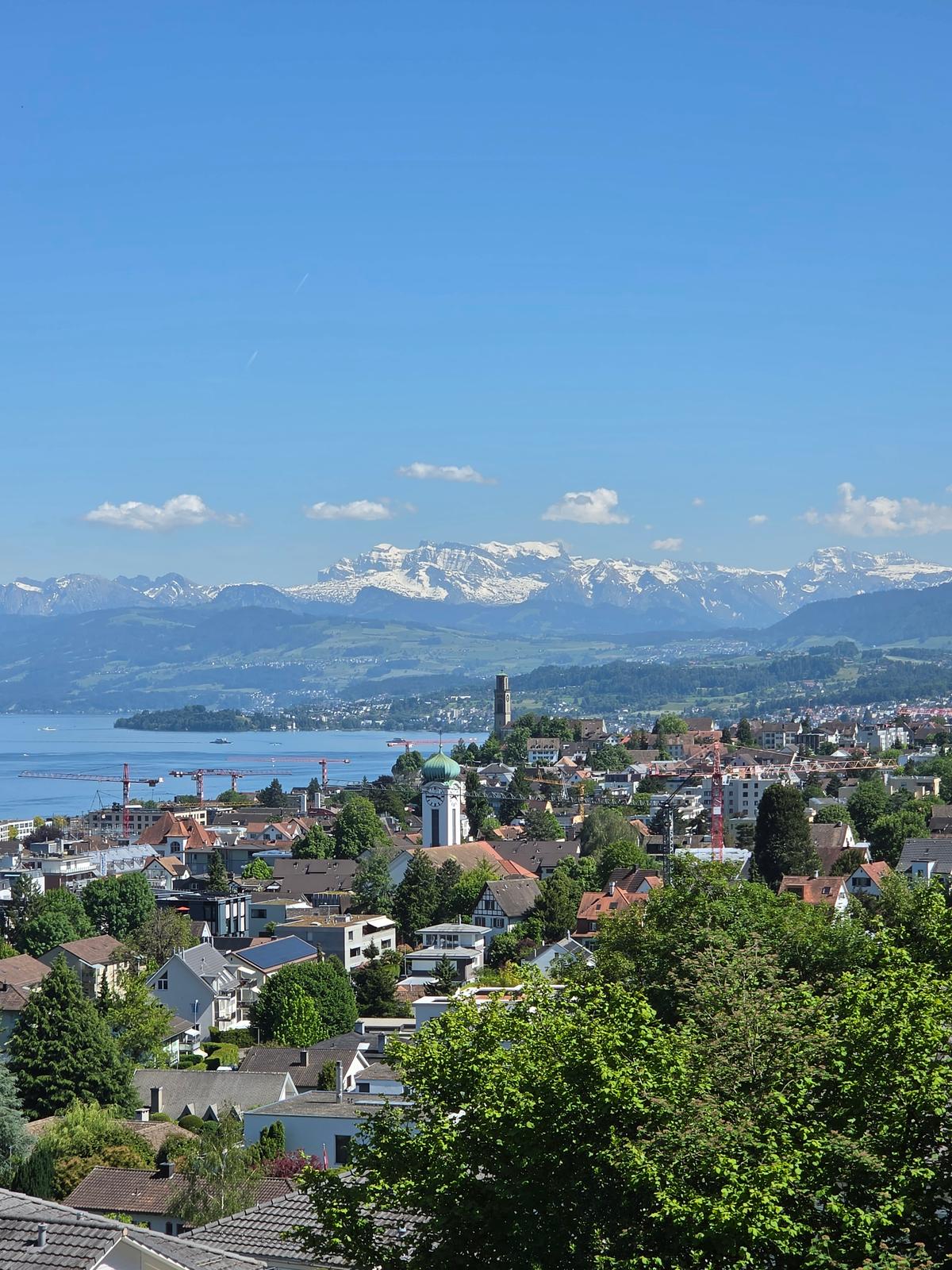 If the city heat is getting to be too much, do yourself a favor and head to Park im Grüene in Rüschlikon—it’s only 15 minutes from Zurich!
It is easily one of the most family-friendly spots around. There is so much to keep the little ones entertained, from donkey rides and a kids' pool to a mini train and a great playground. And the view from the far end of the park? Absolutely stunning. They provide free sun loungers so you can just kick back, relax, and enjoy the scenery.
👆Thanks for support