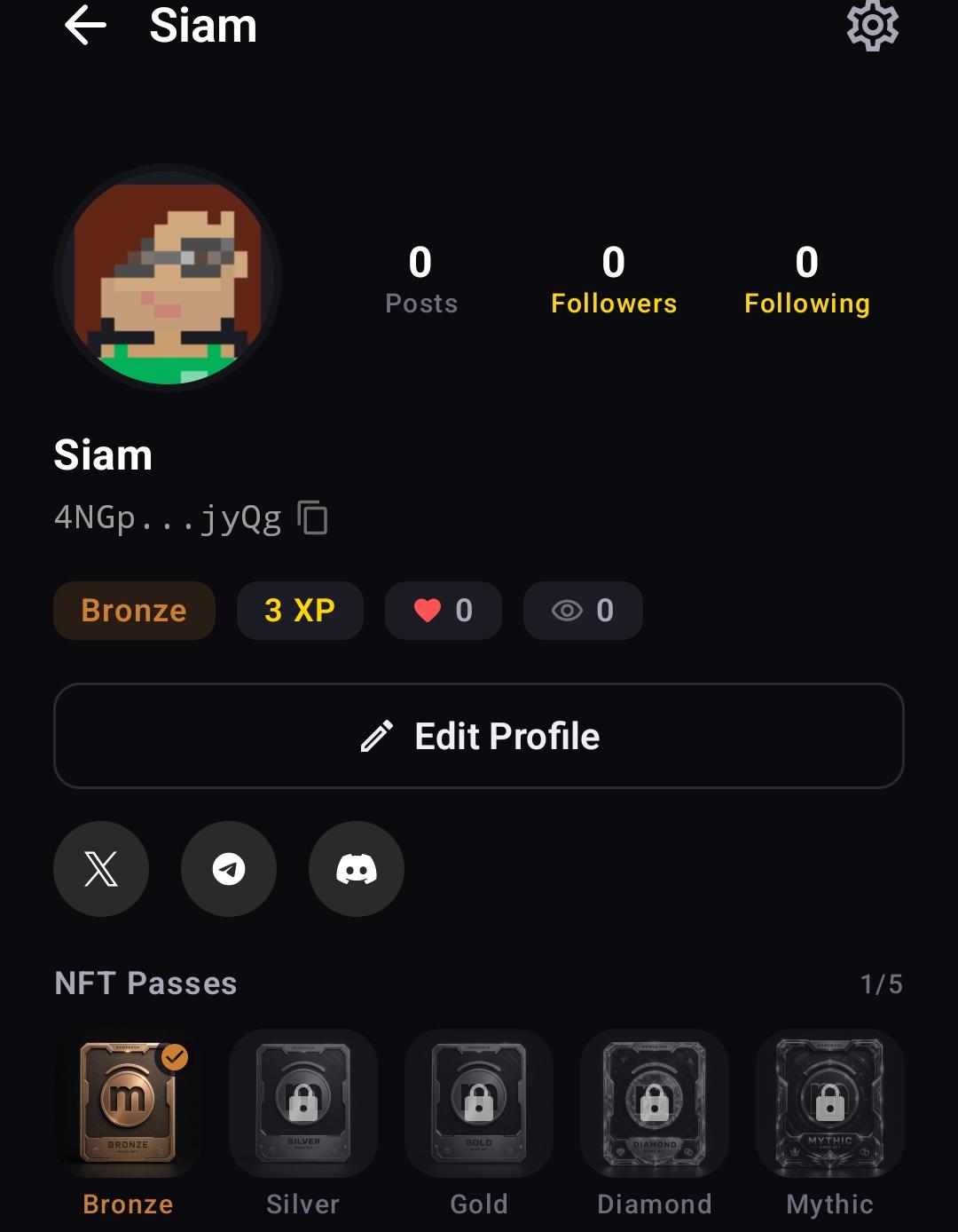 I just mint my Bronze NFT pass. Let's support each other 😉
