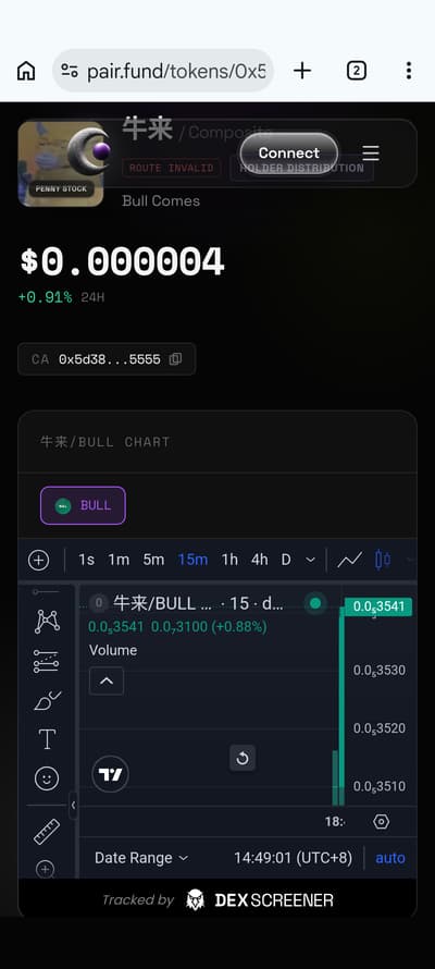 https://pair.fund/tokens/0x5d3894bd8d06291b3c9062b9d096f601b67a5555