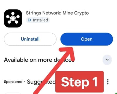 🚀 STRINGS NETWORK – Early Access Now Live!

Be among the first to join a next-generation decentralized network backed by an ambitious vision from teams in the USA 🇺🇸 and Japan 🇯🇵.

⭐ Key Highlights
• Max Supply: 1 Billion STRINGS
• Daily Mining: 24-Hour Mining Sessions
• Early Adopter Opportunity

📲 How to Join👇

1️⃣ Install the app
https://play.google.com/store/apps/details?id=com.stringnet.app