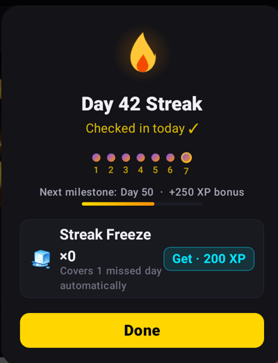 Don't forget to daily check in guys 🔥