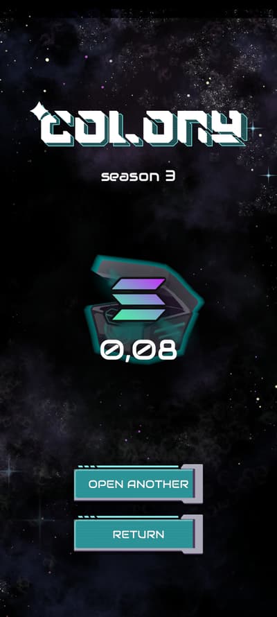 Colony Solana Seeker Game.