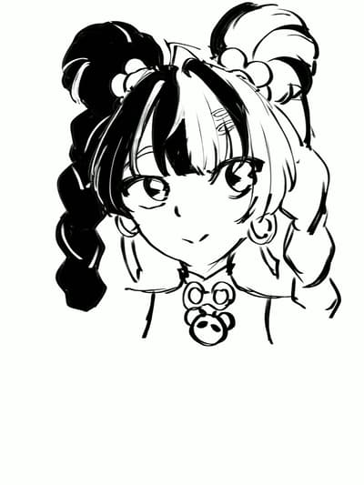 it's my 41st day here, how are you all doing today?, hope things go well^^, have another doodle❤️