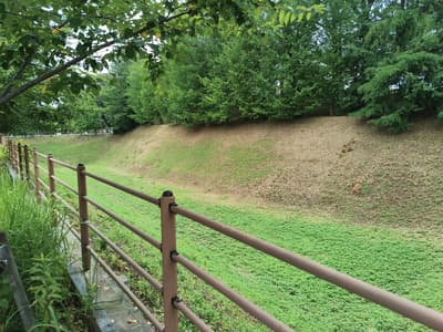 a moat around a castle