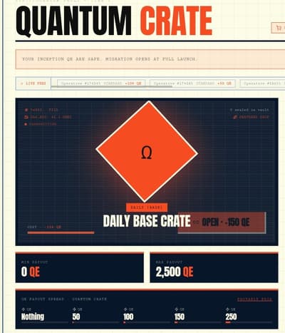 🚨 DAC INTERSTELLAR IS LIVE 🚨

🎁 CRATE OPENING IS LIVE


Crate activity is already live
Early users can start exploring from day one

🎟️ 3 LAUNCH CODES

1️⃣ LC-KVVM-F7HH-PYMV
2️⃣ LC-ET7E-42HR-AEXG
3️⃣ LC-E44B-H525-X563

🔗 interstellar.dachain.io