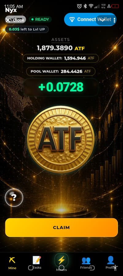 ATF Mining 

https://t.me/ATF_AIRDROP_bot?start=6507102669