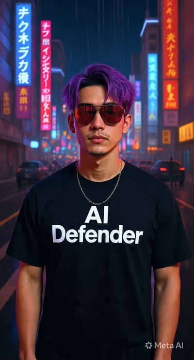 Im Your AI defender haha you see these #AntiAI peeps have been going around harassing AI users and so let me be the voice and punish these Luddites
