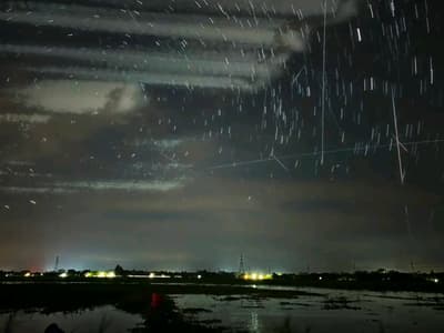 Spent the entire night under the open sky watching a meteor shower! 😇