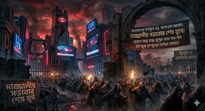 মধ্যকালের স্বর্ণযুগে নয় , আপনারা আছেন দাজ্জালীয় সভ্যতার শেষ যুগে ! যেখানে রন্ধ্রে রন্ধ্রে জুলুম আর পদে পদে ইয়া‘জুজ মা’জুযের বৈশ্বিক ফাসাদ !