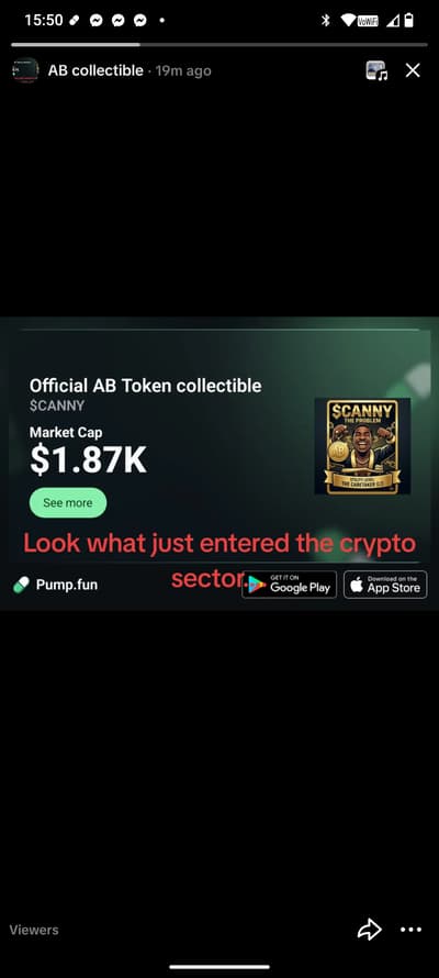 AB Token Collectible now available on pump.fun