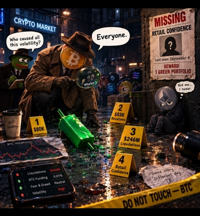 Detective's assistant:
Who caused all this volatility?

Detective looks at the evidence and says:
“Everyone.” 💀