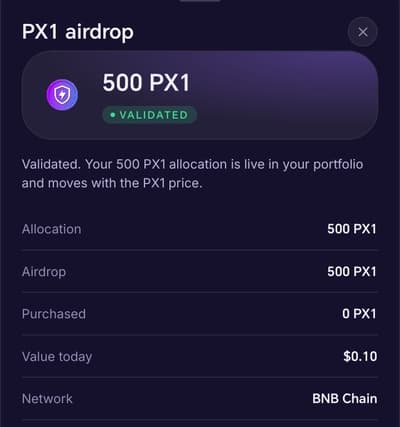 PowerX One #Airdrop

💲  Reward: Up to 500 PX1 for all participants

👇 Download app
https://powerx.one/en?ref=hkq3lj

Ref Code. hkq3lj