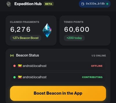 Teneo runing nide
🚀 browser +extension 
https://dashboard.teneo.pro/auth/signup?referralCode=Ful23