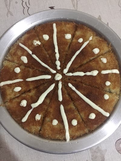 😎🔪Künefe dessert with clotted cream and cheese 🔪😎
