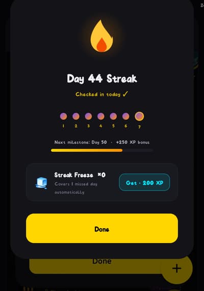 been 44 days