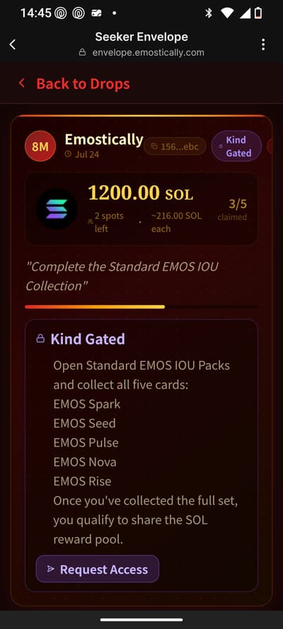 Here's the message: Just started my journey on Seeker Envelope! It’s been really fun exploring the ecosystem so far. If you're also new or looking for a partner to grow with, feel free to use my invite code:https://envelope.emostically.com?ref=2hXD33AFs5hdMyU2grE33tihkWzCqgJV99nF51DYP82G
Let's help each other out and stack some rewards! 🚀