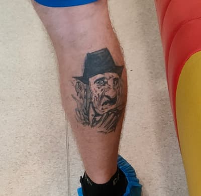 Today I found the best Freddy Krueger tattoo I've ever seen! 🔪🗡️