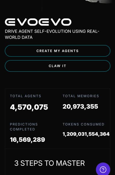 💲EvoEvo Airdrops
⚙️Create useful Free Ai Agents (Decentralized Onchain)
⛏️Earn Daily Onchain transaction points with small fees .
🔗Bnb Mainnet or OG Mainnet choices.