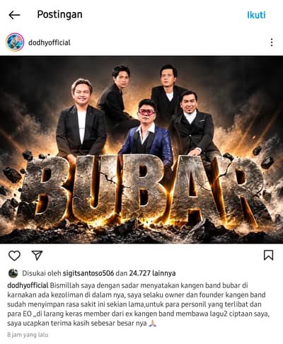 Sial, MBG yang bermasalah malah kangen band yang bubar