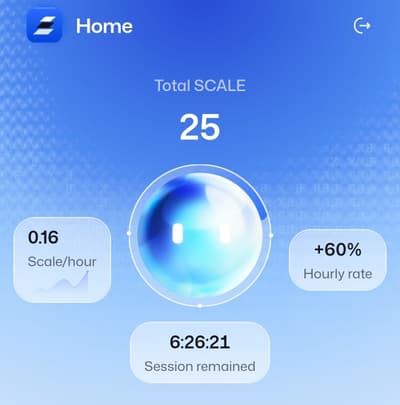 SCALE Mining
This is in early phase 
Join Now 👇
https://mine.scalenetwork.org/shiku
Referral code :-    shiku 
Must use refer code for fast mining