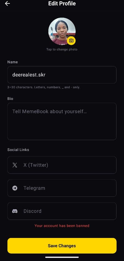 @memebook pls help look into this, thank you
