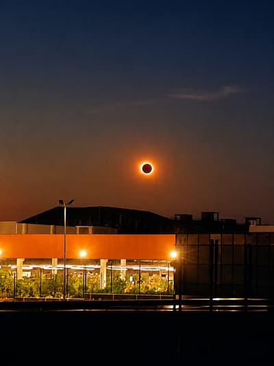 Eclipse in Spain today