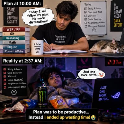 You planned to fix your life today… but “one more game” had other plans 💀😭
