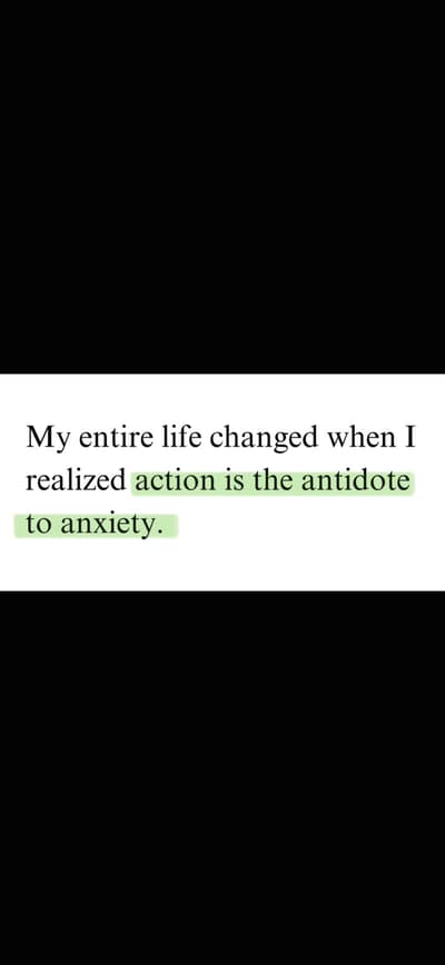 action over overthinking
