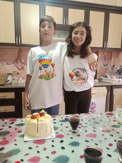 3 days later, It's my twins' birthday... We celebrated early. We'd appreciate a greeting... (2014)