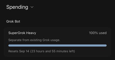 am now in a loop of adding extra grok @bot demand usage funded by @XCreators ad revenue sharing from tweeting, im becoming the first human x ai creator android