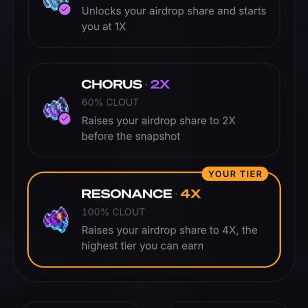 🪂 VOICE Airdrop is live! VOICE is building an OpinionFi platform on Solana where users earn CLOUT through Social Camp, voting and social quests. CLOUT helps determine your airdrop tier, with $VOICE TGE targeted for Q4 2026. Higher activity can unlock more rewards, WL and other benefits. �
voice.cc +1
Link join: https://voice.cc/socialcamp/gricky1208?ref=4PSLUB
🔹 Connect X
🔹 Complete quests
🔹 Vote daily & earn CLOUT
🔹 Build your tier
🔹 Invite friends for extra CLOUT
Start farming early 👇