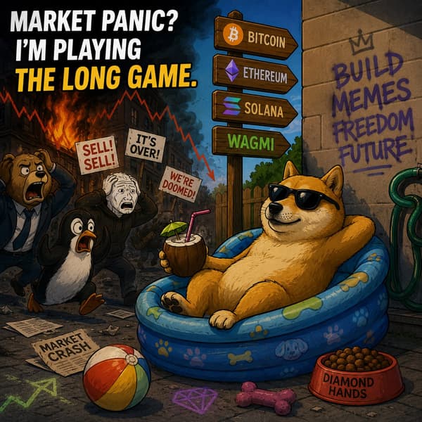 Let them panic. I’m here for the long game.