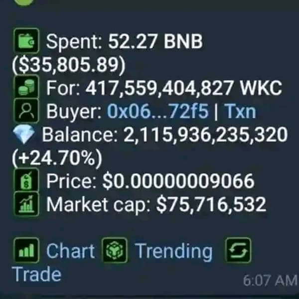 One $WKC believer bought  417B pieces of $WKC Worth $35k. In 2022 the same quantity worths only $50 now....

Crypto will surprise you in many ways 🙄🙄🙄
