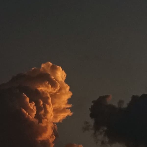 beautiful clouds in the evening