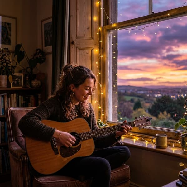 That golden hour moment when music meets magic. A guitarist lost in melody as twilight paints the sky in purples and pinks. Sometimes the most beautiful performances happen in quiet spaces, witnessed only by the fading light.

#social #web3 #cute #love